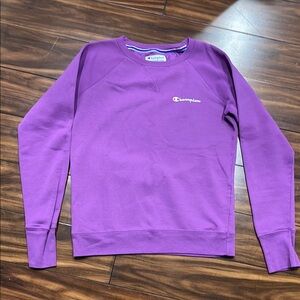 Champion Women's Vibrant Purple Crew Neck Sweater